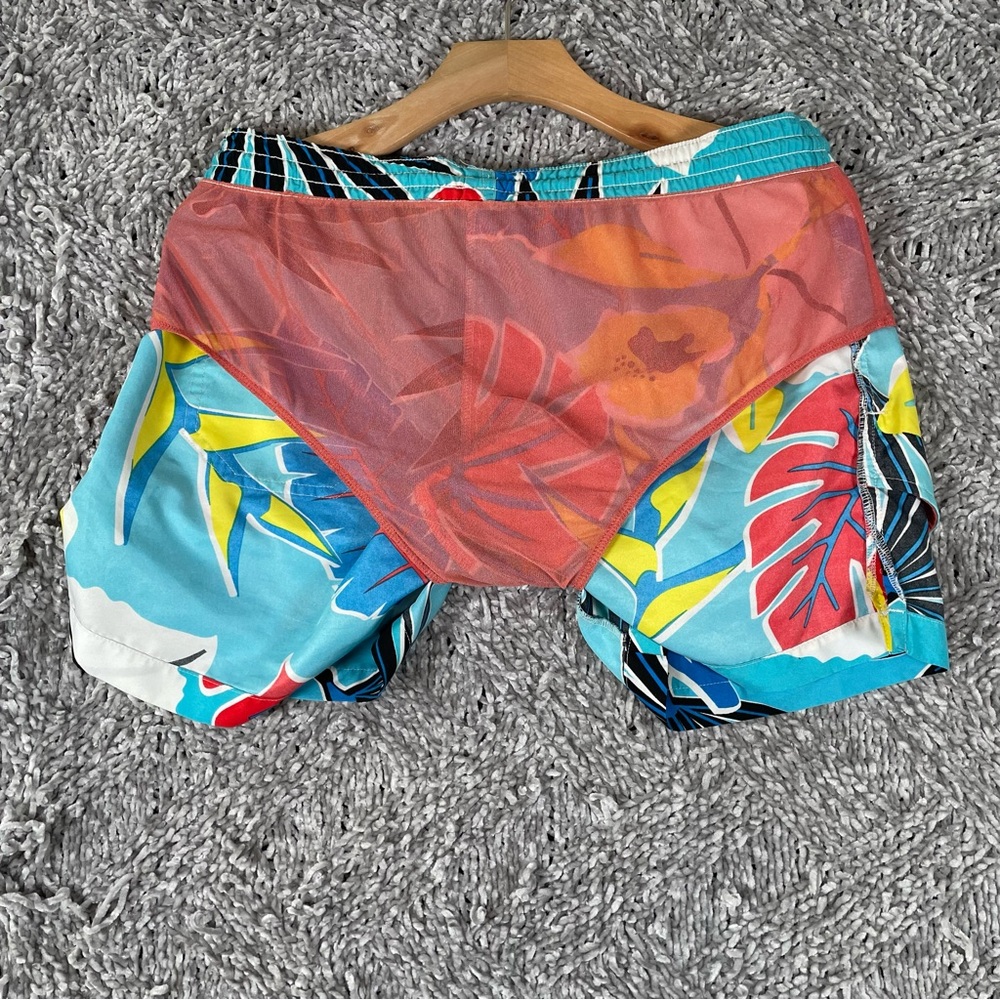 Chubbies Lined Swim Trunks Men's Small Floral Multicolor Beach Summer Tropical - Picture 5 of 7